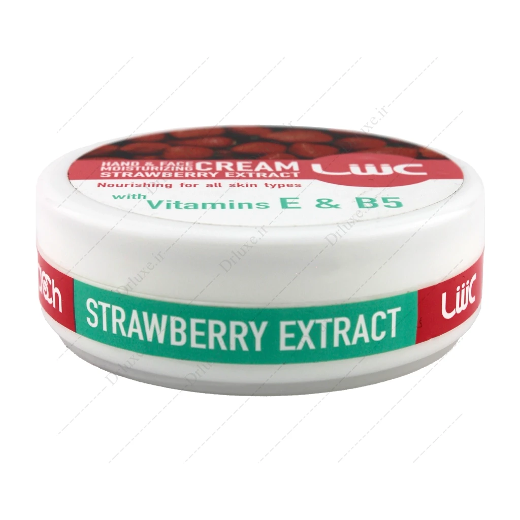 کرم مرطوب کننده عش ویتامین ای و ب 5 عصاره توت فرنگی 100 میلی لیتر